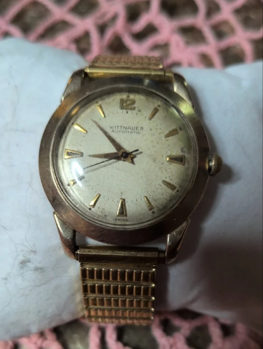 Vintage WITTNAUER Gold-Tone Men's Automatic Watch